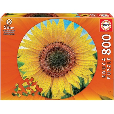 Educa Sunflower Round 800 dielov a Fix lepidlo