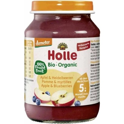 Holle пюре ябълка и боровинка 190г
