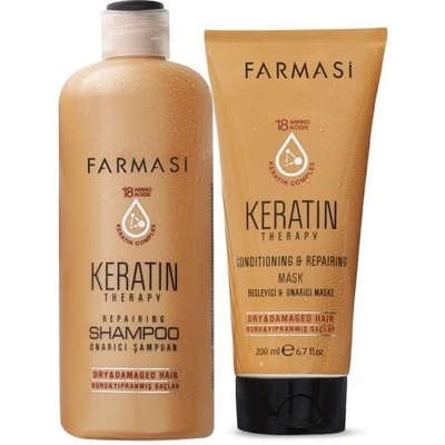 Farmasi | Keratín hair shampoo 360ml + keratín hair mask 200ml