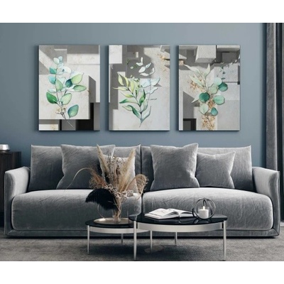 Divio Třídílný obraz na plátně, vzor 20374 Velikost: 60x120 cm