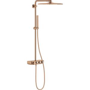 GROHE Euphoria SmartControl - Душ система Cube 310 Duo с термостат, 2 струи, четкан Warm Sunset 26508DL0 (26508DL0)
