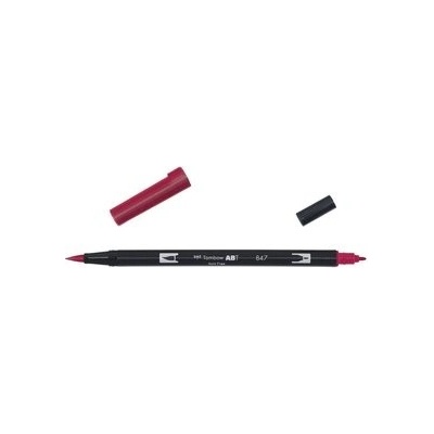Oboustranný štětcový fix Tombow ABT DUAL - červená Barva: 847 - Crimson