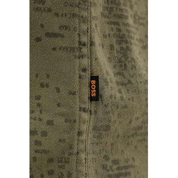 BOSS Orange Дънкова риза BOSS Orange в зелено със стандартна кройка с яка с копче 50544858 (50544858)