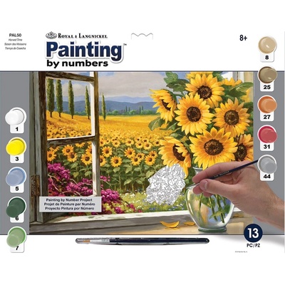 Royal Langnickel Malování podle čísel 30x40 cm - Slunečnice