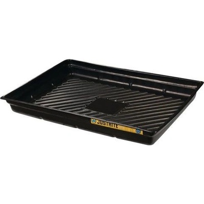 Justrite Plastová záchytná vaňa bez roštu, 838 x 1 194 mm, kapacita 109 l