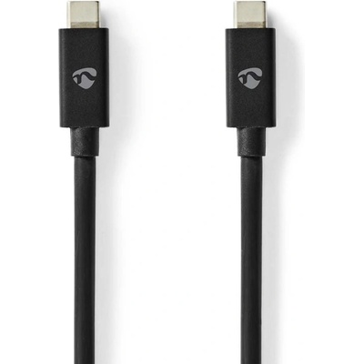 Nedis CCGP66040BK10 propojovací USB 4.0 (Gen.3x2) zástrčka USB C - zástrčka USB C, 240W, 40 Gb/s, 1m
