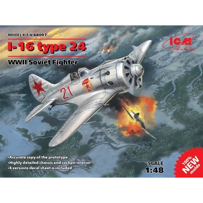 ICM Polikarpov I-16 type 24 Soviet WWII Fighter 48097 1:48