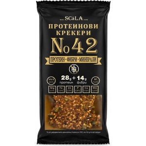 SCALA No. 42 Безглутенови протеинови крекери с минерали и фибри 80г