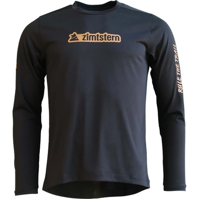 Zimtstern Мъжка фланелка с дълъг ръкав за колоездене Zimtstern Corez MTB Shirt L/S Cycling jersey - Pirate Black - размер XXL (056-4126-0115)