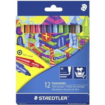 Image 1 of STAEDTLER Флумастри Щадлер Staedtler NC 325, 12 цвята