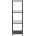 Actona Черен стъклен стелаж 35x120 cm Seaford - Actona (72125)