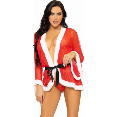 Leg Avenue Santa Robe Tie & String 3 pcs Set M/L