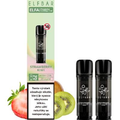 Elf Bar ELFA Pods cartridge 2Pack - 20mg (Předplněné cartridge Elf Bar ELFA obsahují 2ml liquidu o síle nikotinu 20mg)