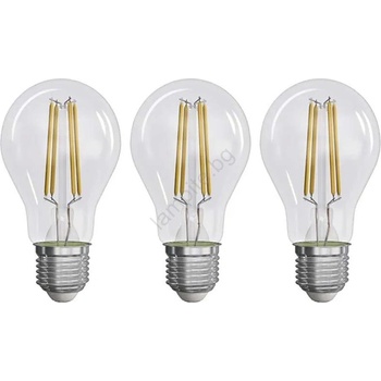 EMOS К-кт 3x LED Крушка FILAMENT A60 E27/3, 8W/230V 4000K Енергиен клас A (EMS1088)