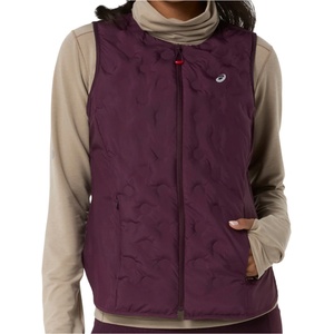 Asics Дамски елек за бягане Asics Women's Nagino Run Padded Gilet Running vest - Dark Aubergine (129-0094-0212)