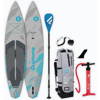 DUOTONE Комплект надуваем SUP борд DUOTONE iSUP Raven Air SLS 12'6 2026 light grey