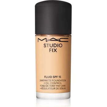 MAC Cosmetics Mini Studio Fix Fluid SPF 15 24HR Matte Foundation + Oil Control матиращ фон дьо тен SPF 15 цвят NC15 15ml