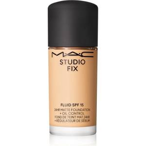 MAC Cosmetics Mini Studio Fix Fluid SPF 15 24HR Matte Foundation + Oil Control матиращ фон дьо тен SPF 15 цвят NC15 15ml