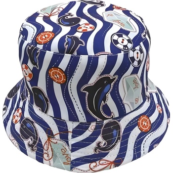 HARAHU Шапка do-22507 - Синя / Бяла kp22507 (do-22507)