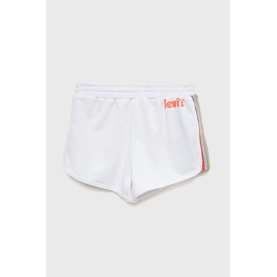 Levi's Детски къси панталони Levi's в бяло с изчистен дизайн (4EE404.G)