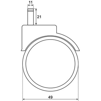 Bittel Колело за офис стол - полипропилен (7040031)