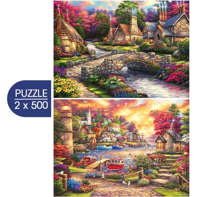Grafika - Puzzle 2x500 The Art of Chuck Pinson - 500 piese