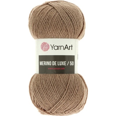 YarnArt Merino De Luxe 50 218 hnědá