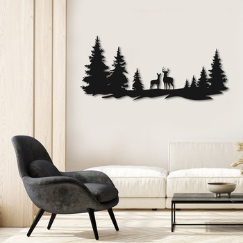 Decono Метална Декорация Елени в Гората