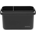 Brabantia Органайзер за кухненска мивка СТРАНА ЗА МИВКА 22 см, тъмна сив, пластмаса, Brabantia (BRAB233302)