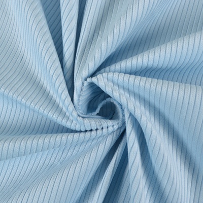 Takoy Látka bavlněný manšestr Taya baby blue