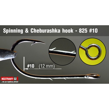 REDBASS Spinning & Cheburashka hooks 825 Sickle vel.10 25 ks