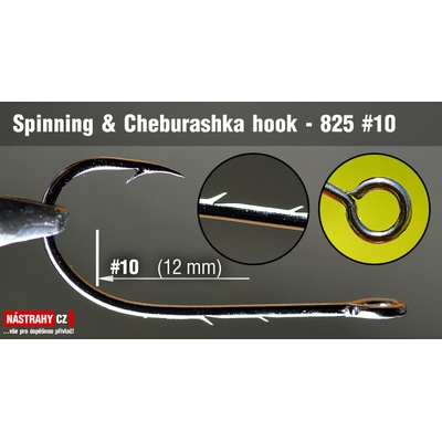 REDBASS Spinning & Cheburashka hooks 825 Sickle vel.10 25 ks