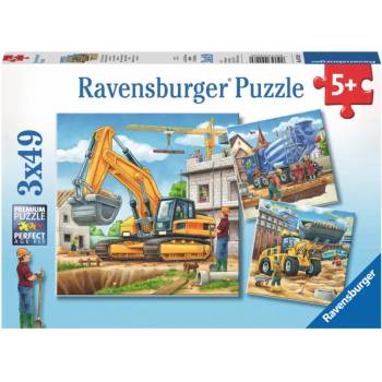Ravensburger - Puzzle Large construction vehicles - 40 - 99 piese