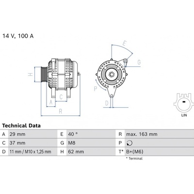 generátor BOSCH 0 986 085 080