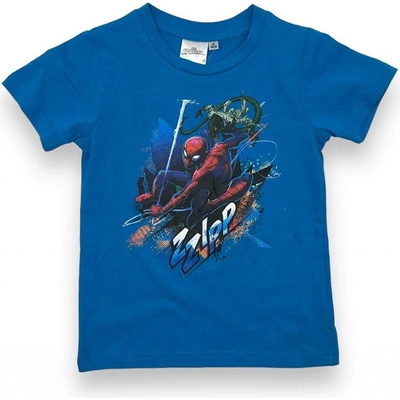 Marvel chlapčenské tričko s krátkym rukávom Spiderman modré
