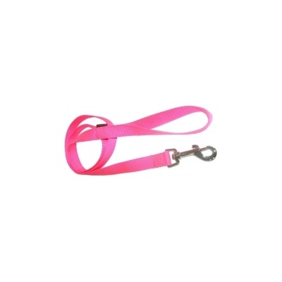 Pet Interest Single Layer Leash M - Едноцветен повод за кучета, 2, 0*120 см. - фосфорно розов
