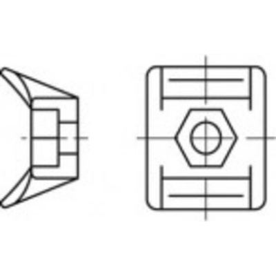 TOOLCRAFT úchytka TO-5454861 1000 ks
