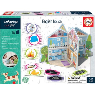 Educa English House Učíme sa výbavu rodinného domu v angličtine s obrázkami 192 dielov