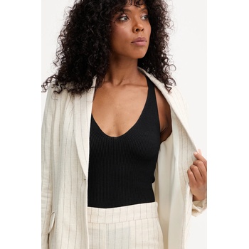 Morgan Сако с лен Morgan в бежово с едно копче с десен VRIZ. F (VRIZ.F)