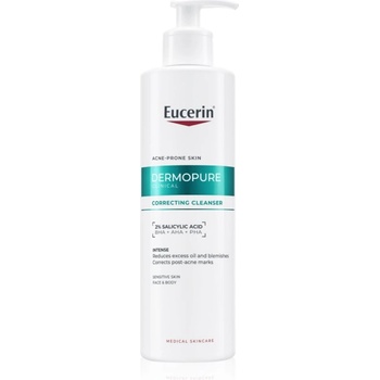 Eucerin DermoPure Clinical Correcting Cleanser ексфолиращ почистващ гел за лице и тяло 400ml