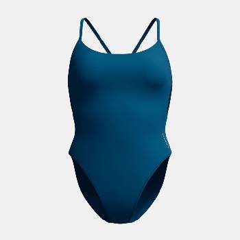Speedo Women's 1 Piece Colourblock Racer Swimming Costume - Green
