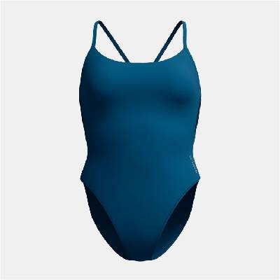 Speedo Women's 1 Piece Colourblock Racer Swimming Costume - Green