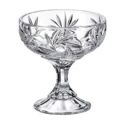 Bohemia Crystal miska na noze Nova pinwheel 150 mm