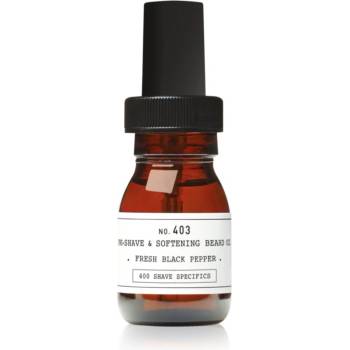 Depot 400 SHAVE SPECIFICS NO. 403 PRE-SHAVE & SOFTENING BREAD OIL олио преди бръснене Fresh Black Pepper 30ml