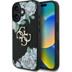GUESS - Hardcase 4G Grained Roses Big Logo (GUHCP16SPGROP4MK) - iPhone 16 - Черен