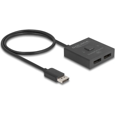 Delock Превключвател на DisplayPort 2 в 1 двупосочен 8K