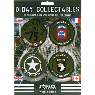 FOSTEX Nášivky D-DAY sada 4 kusy
