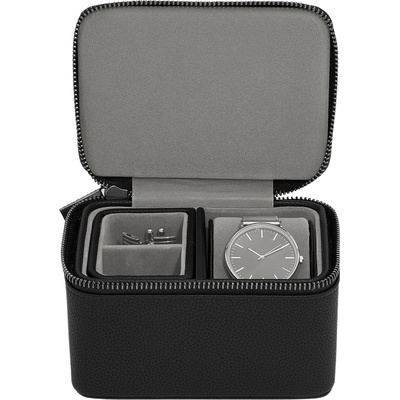 Stackers Кутия за часовници и копчета за ръкавели Stackers черна (76205)