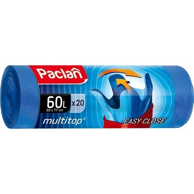 Paclan pevné 4 uväzovacie rohy 60L 11µ HDPE 24ks