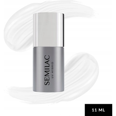 Semilac Top Coat na nehty No Wipe s efektem matných nehtů, transparentní, 11 ml